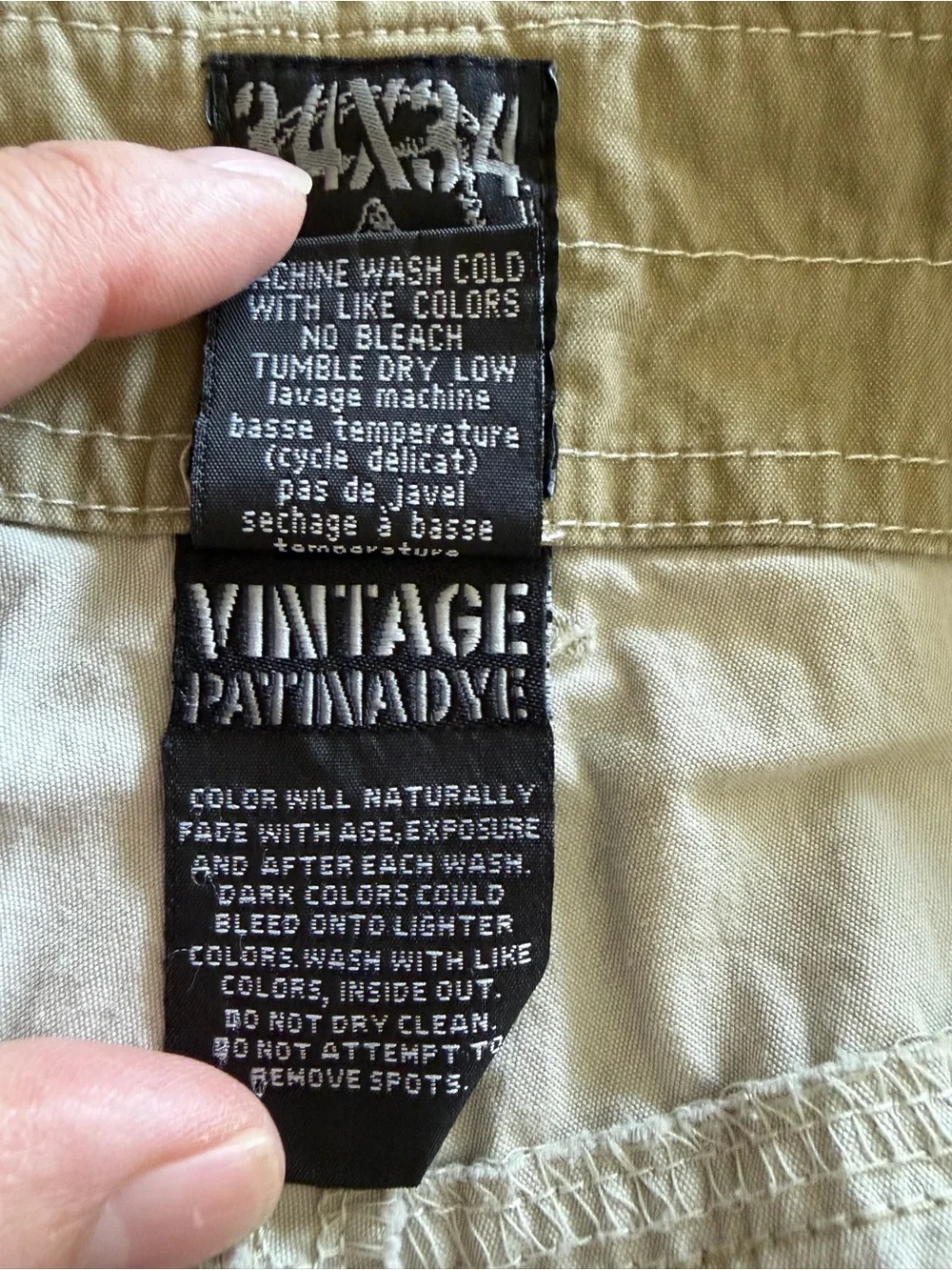 Kuhl Revolvr Pants Mens 34x34 Tan Hiking Outdoors Vintage Patina Dye Cell Pocket